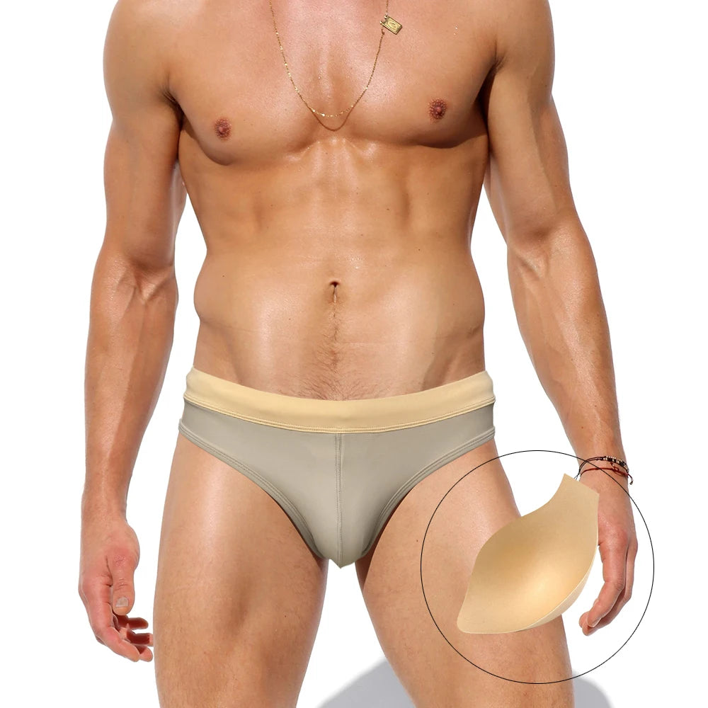 Sandbar Swim Brief — Low-Rise Two-Tone, Pouch Lift