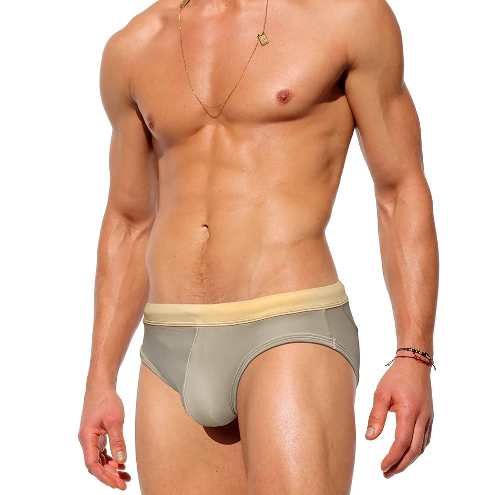Sandbar Swim Brief — Low-Rise Two-Tone, Pouch Lift