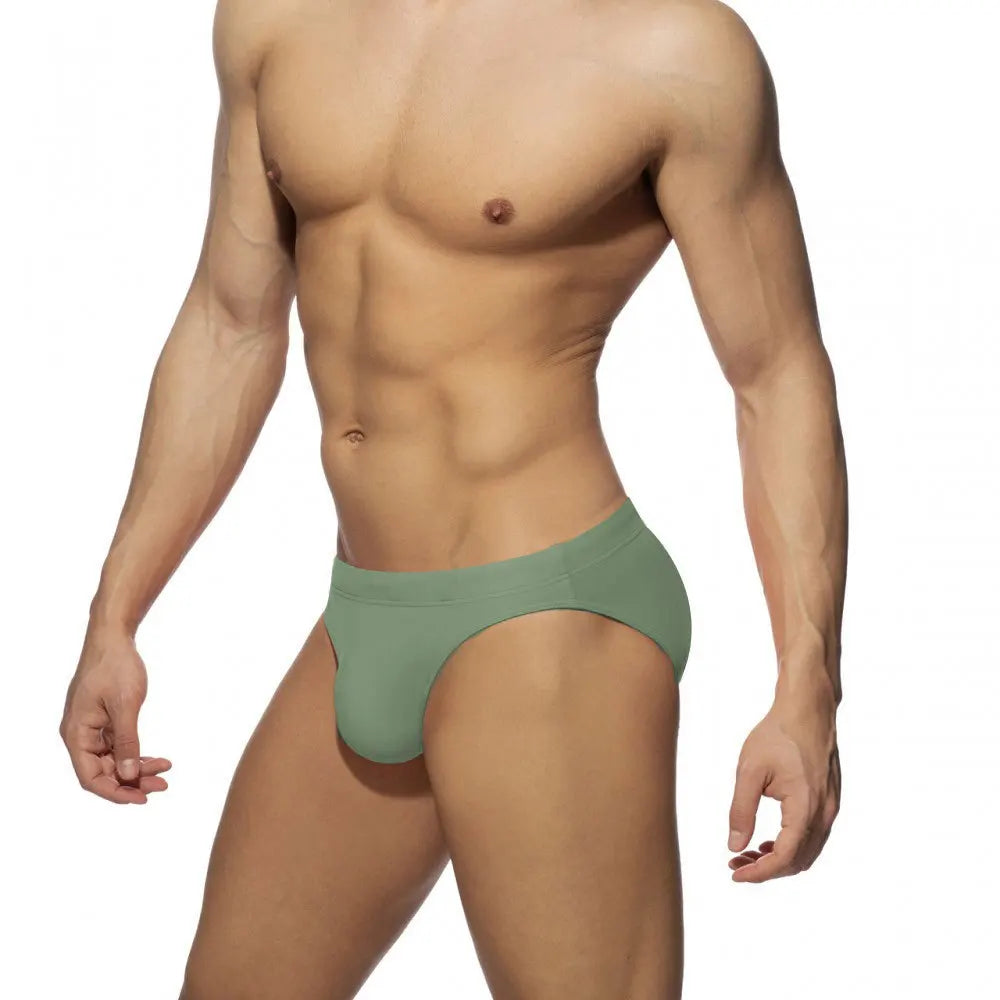 Color Pop Swim Brief — Low-Rise Solid, Pouch Lift (9 Colors)