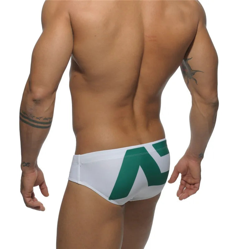 ADDICTED Swim Brief — Low-Rise Colorblock, Pouch Lift