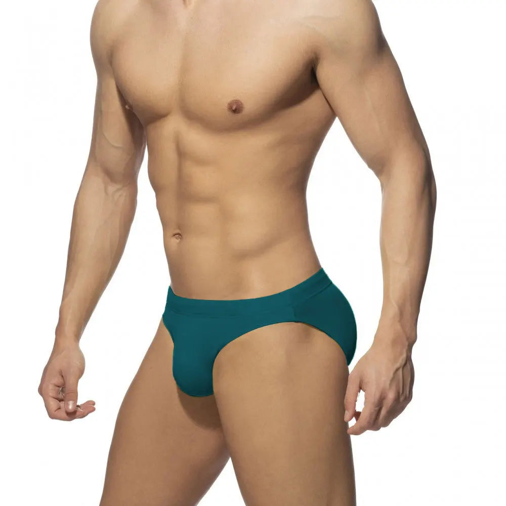 Color Pop Swim Brief — Low-Rise Solid, Pouch Lift (9 Colors)