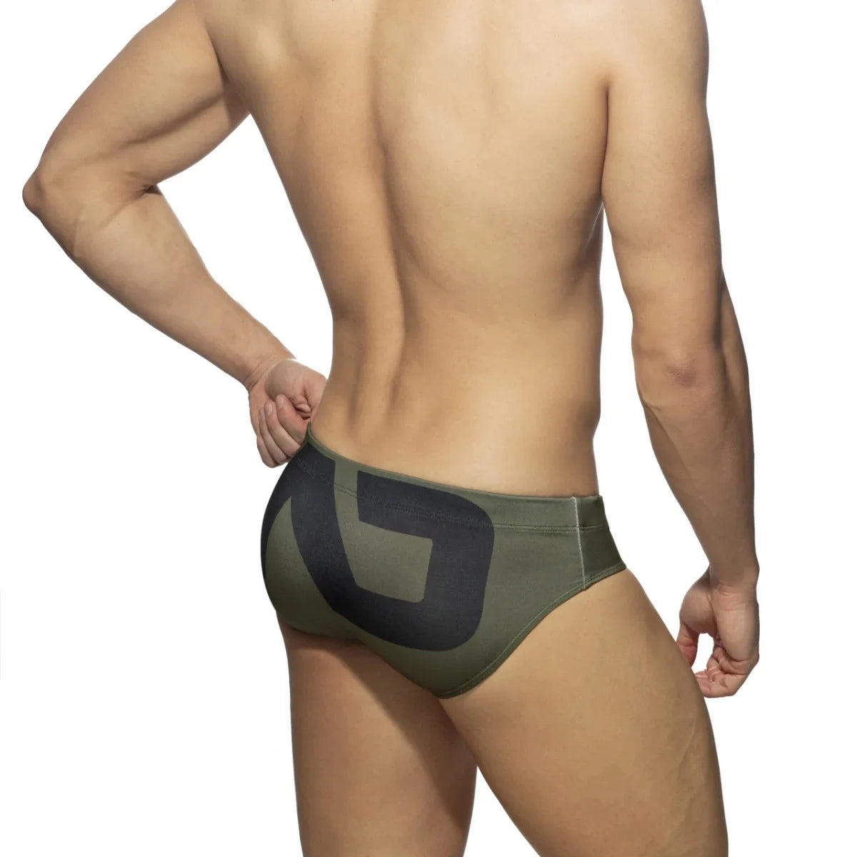 ADDICTED Swim Brief — Low-Rise Colorblock, Pouch Lift