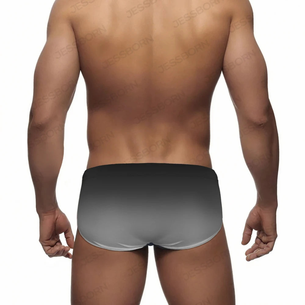 Midnight Dip Swim Brief — Low-Rise Gradient, Pouch Lift