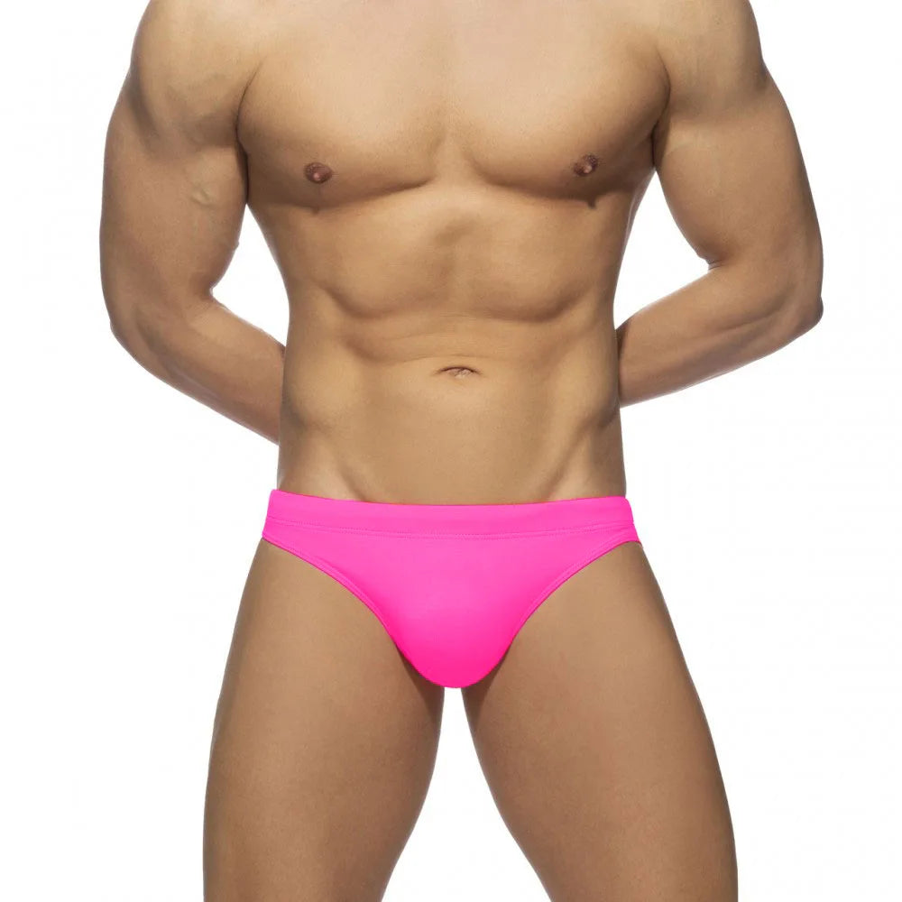 Color Pop Swim Brief — Low-Rise Solid, Pouch Lift (9 Colors)