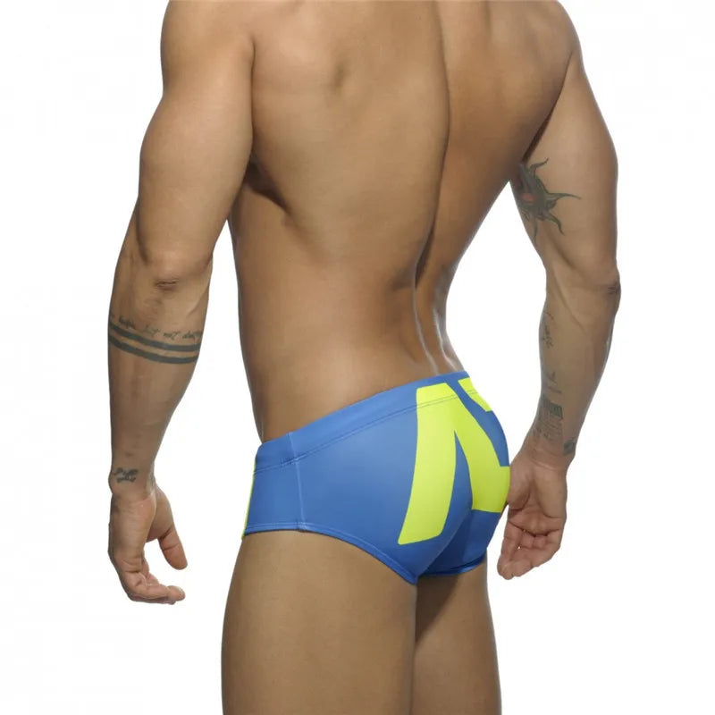 ADDICTED Swim Brief — Low-Rise Colorblock, Pouch Lift