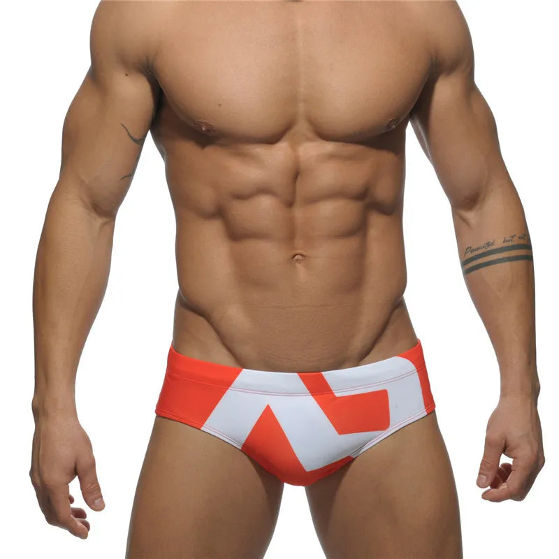 ADDICTED Swim Brief — Low-Rise Colorblock, Pouch Lift