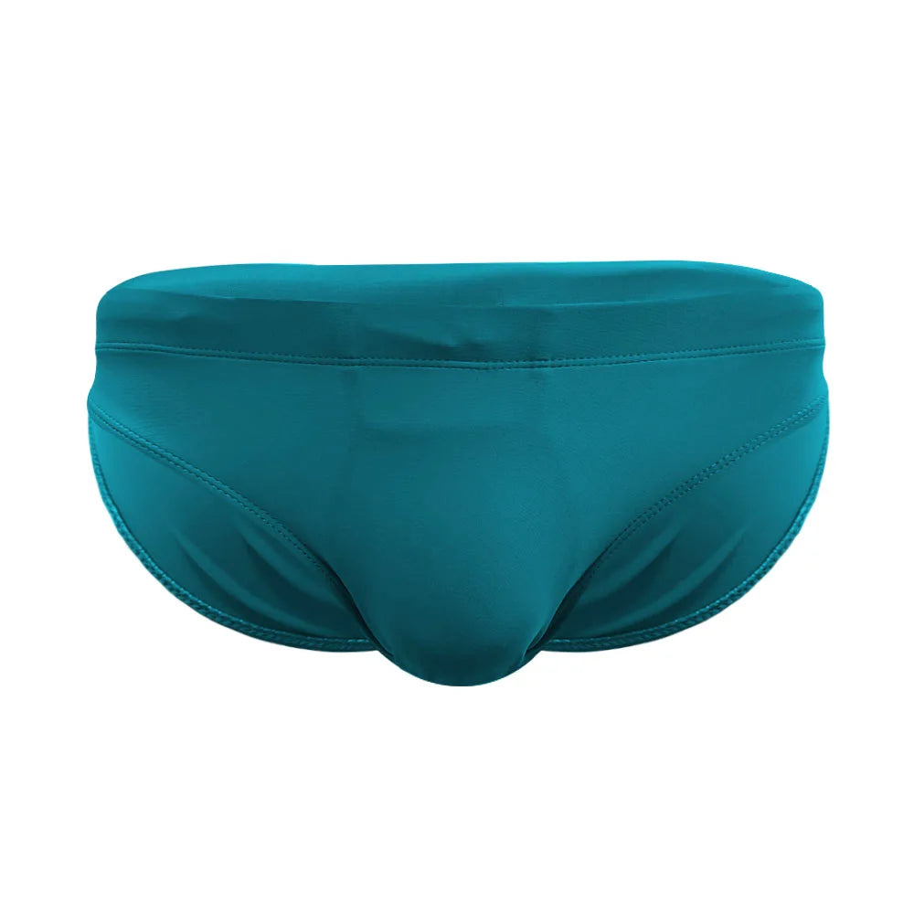 Color Pop Swim Brief — Low-Rise Solid, Pouch Lift (9 Colors)