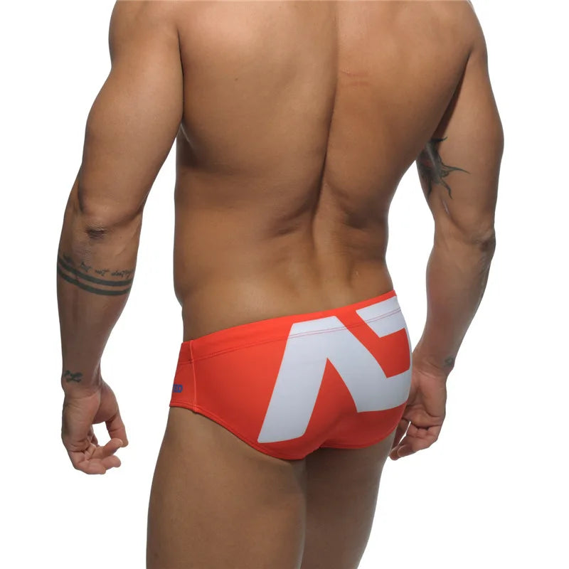 ADDICTED Swim Brief — Low-Rise Colorblock, Pouch Lift